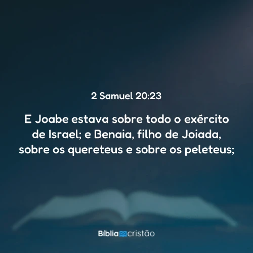2 Samuel 20:23