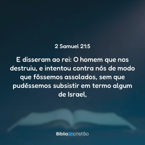 2 Samuel 21:5