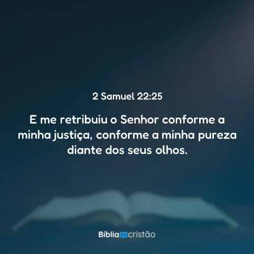 2 Samuel 22:25