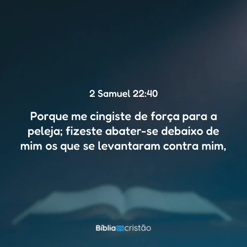2 Samuel 22:40
