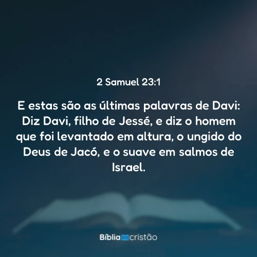 2 Samuel 23:1
