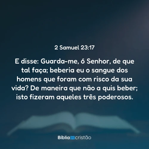 2 Samuel 23:17