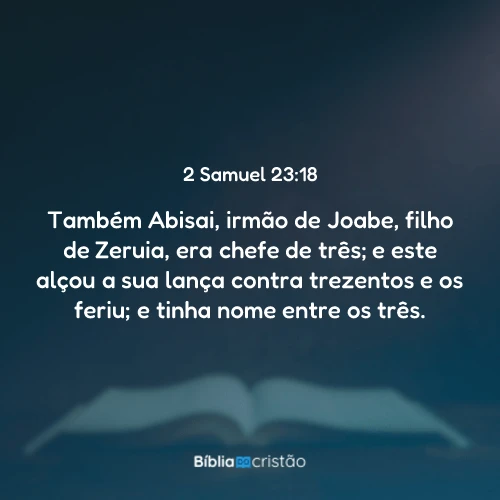 2 Samuel 23:18