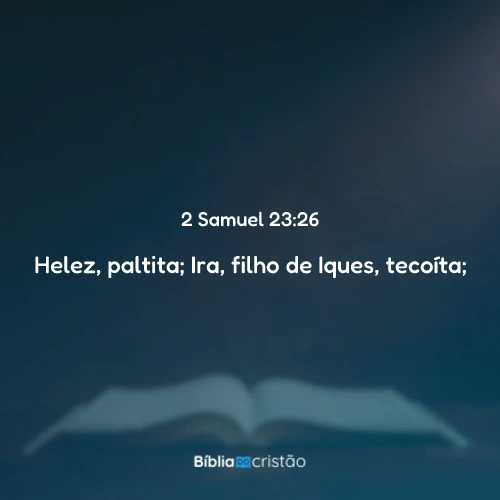 2 Samuel 23:26