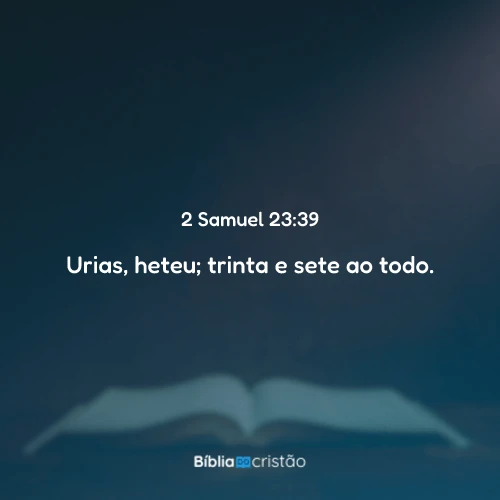 2 Samuel 23:39