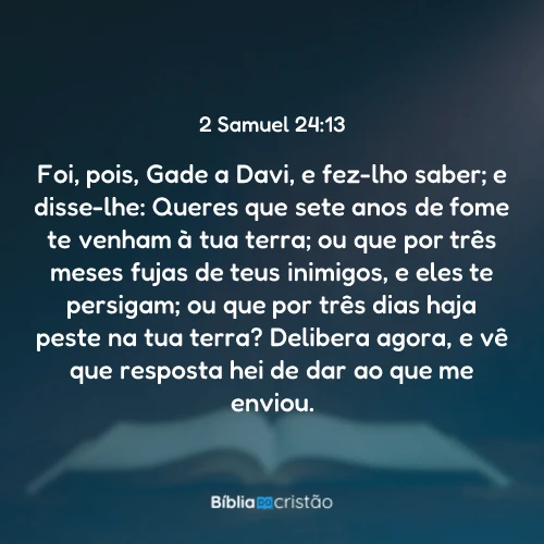 2 Samuel 24:13