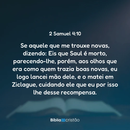2 Samuel 4:10
