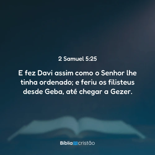 2 Samuel 5:25