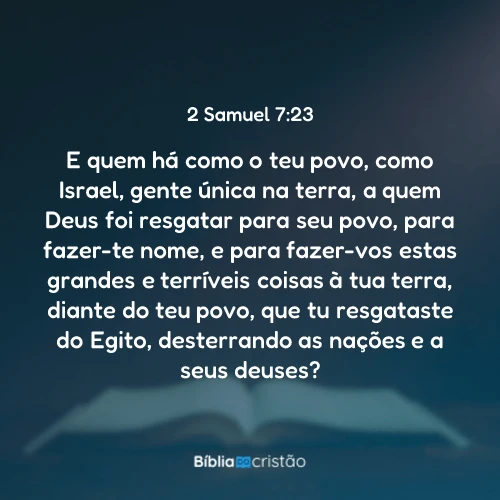 2 Samuel 7:23