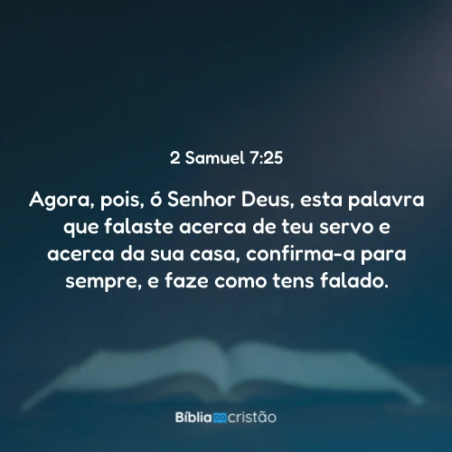 2 Samuel 7:25