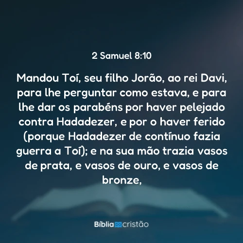 2 Samuel 8:10
