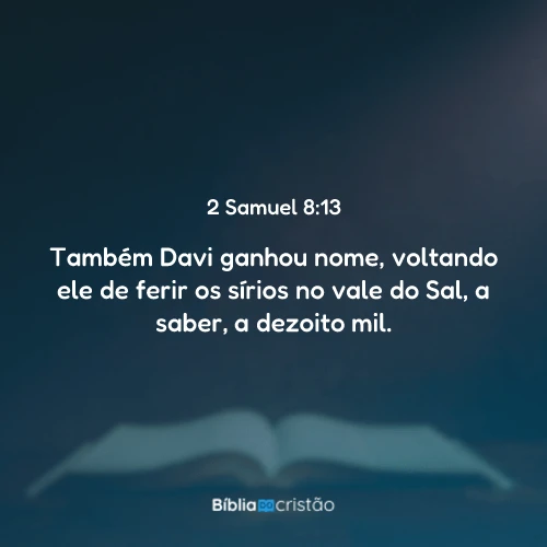 2 Samuel 8:13