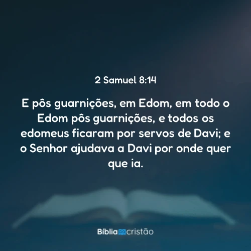 2 Samuel 8:14