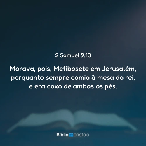 2 Samuel 9:13