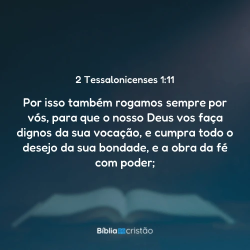 2 Tessalonicenses 1:11