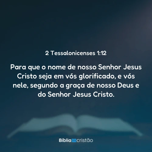 2 Tessalonicenses 1:12