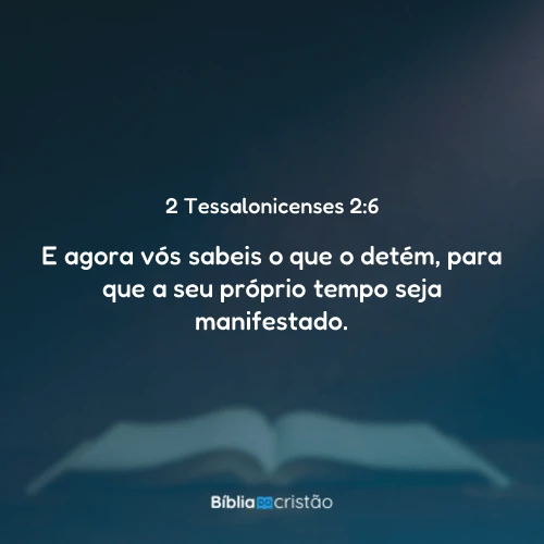 2 Tessalonicenses 2:6
