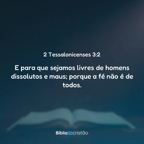 2 Tessalonicenses 3:2