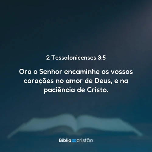 2 Tessalonicenses 3:5