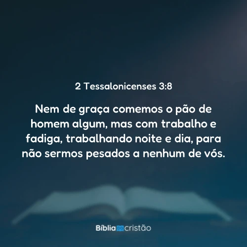 2 Tessalonicenses 3:8