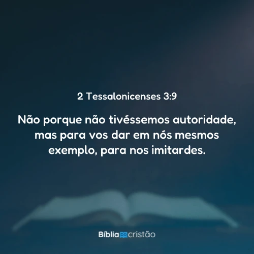 2 Tessalonicenses 3:9