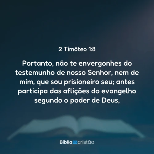 2 Timóteo 1:8