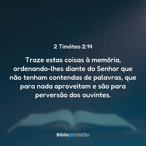 2 Timóteo 2:14