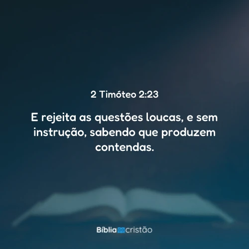2 Timóteo 2:23