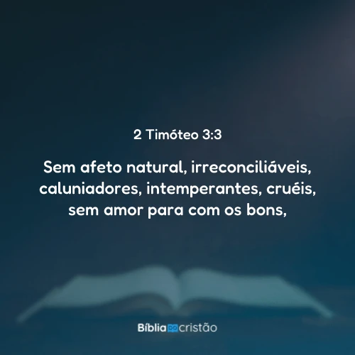 2 Timóteo 3:3