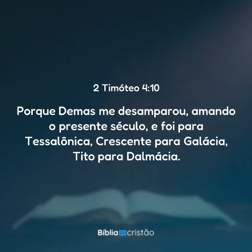 2 Timóteo 4:10