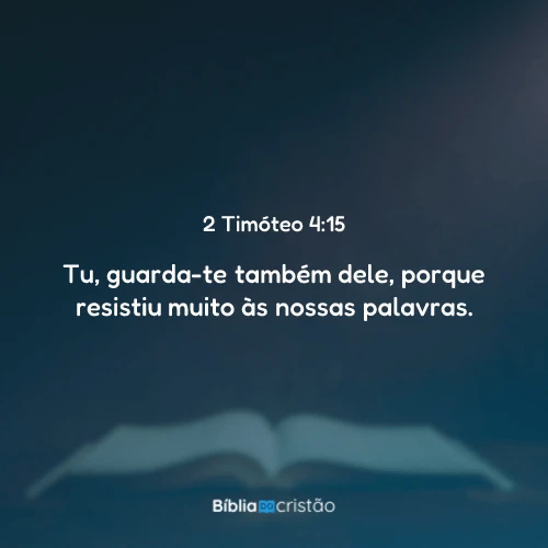 2 Timóteo 4:15