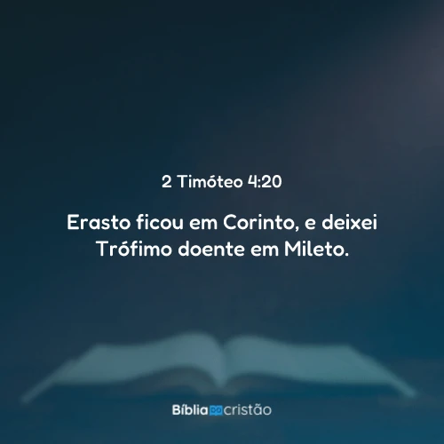 2 Timóteo 4:20