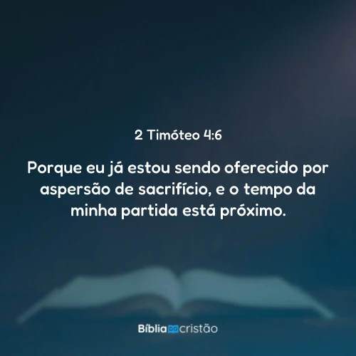 2 Timóteo 4:6