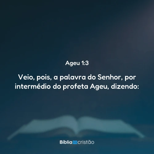 Ageu 1:3