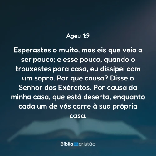 Ageu 1:9