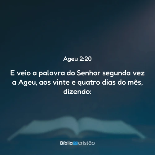 Ageu 2:20
