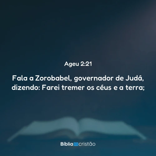 Ageu 2:21