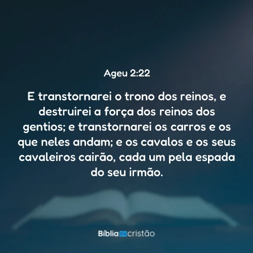 Ageu 2:22