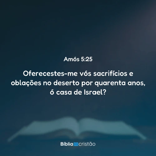 Amós 5:25
