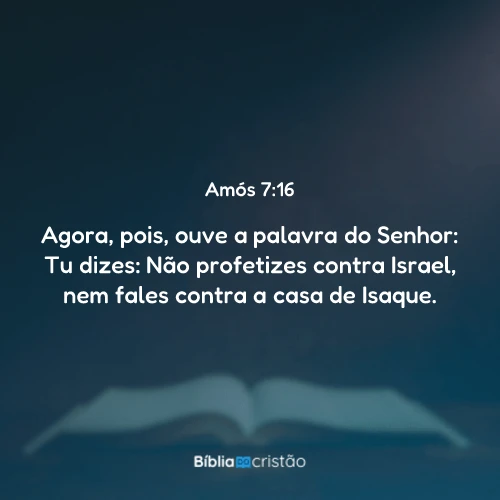 Amós 7:16