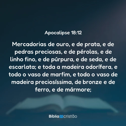 Apocalipse 18:12