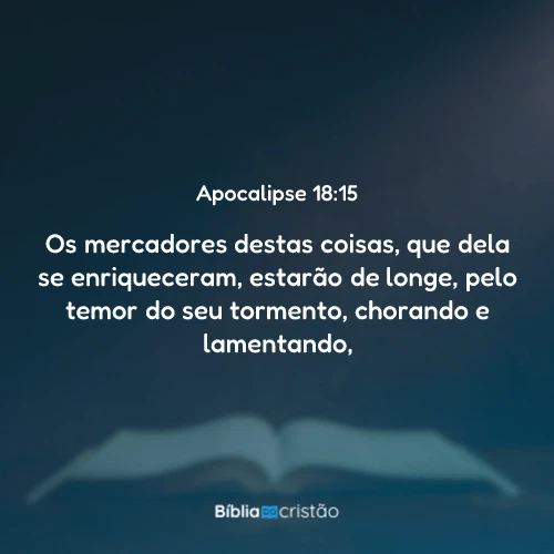 Apocalipse 18:15