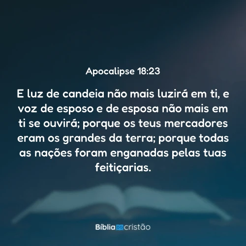 Apocalipse 18:23