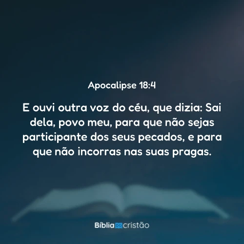 Apocalipse 18:4