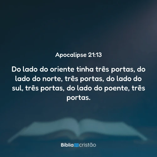 Apocalipse 21:13