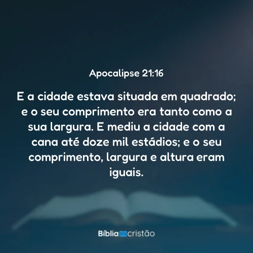 Apocalipse 21:16