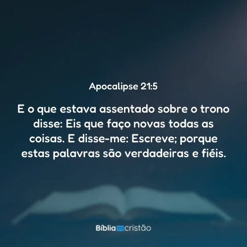 Apocalipse 21:5