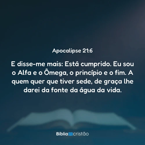 Apocalipse 21:6