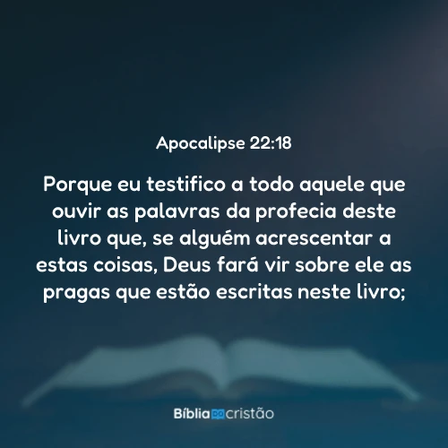 Apocalipse 22:18