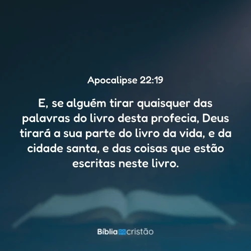 Apocalipse 22:19